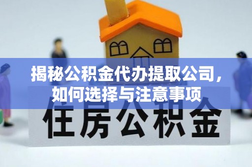 萨迦揭秘公积金代办提取公司，如何选择与注意事项